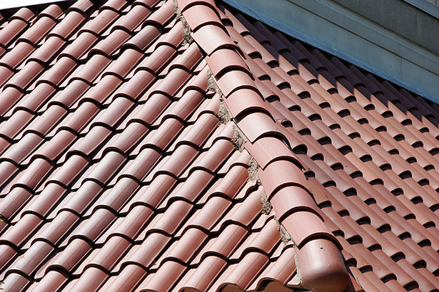 Tiled roof on residential property in Walberswick, Suffolk